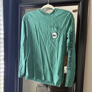 Vineyard Vines Teal Long Sleeve Tee